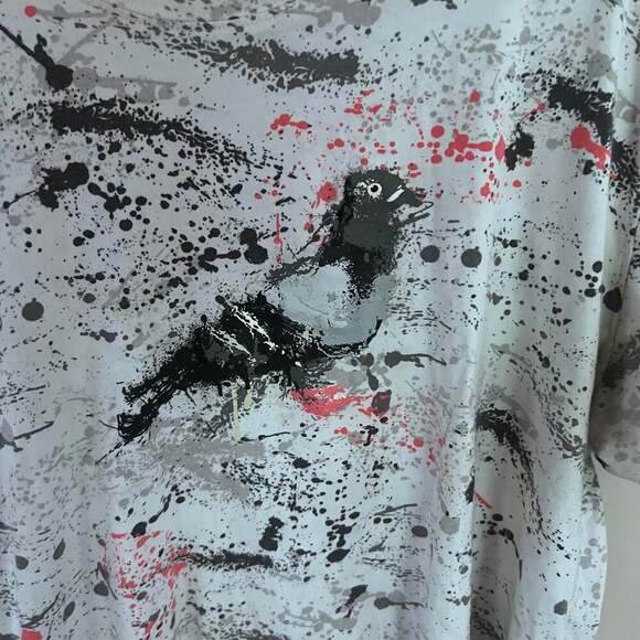 NEW JEFF Staple Pigeon Short Sleeve White Paint Splatter Medium T-shirt NWT - Picture 3 of 4